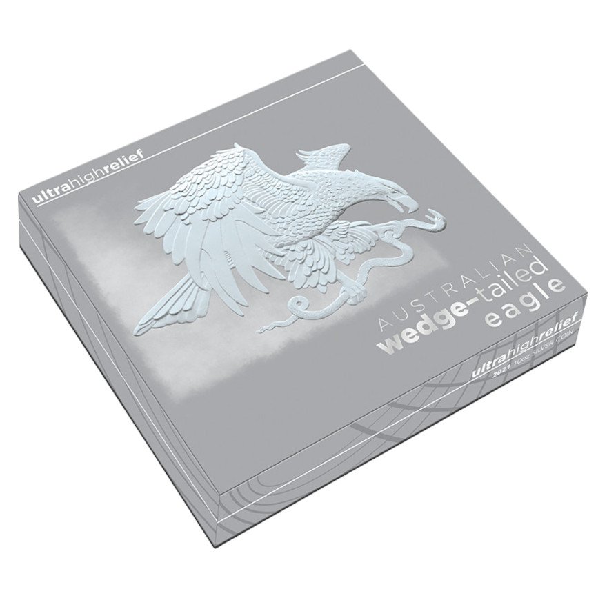 View 5: Silber Wedge Tailed Eagle 10 oz RP - High Relief 2021
