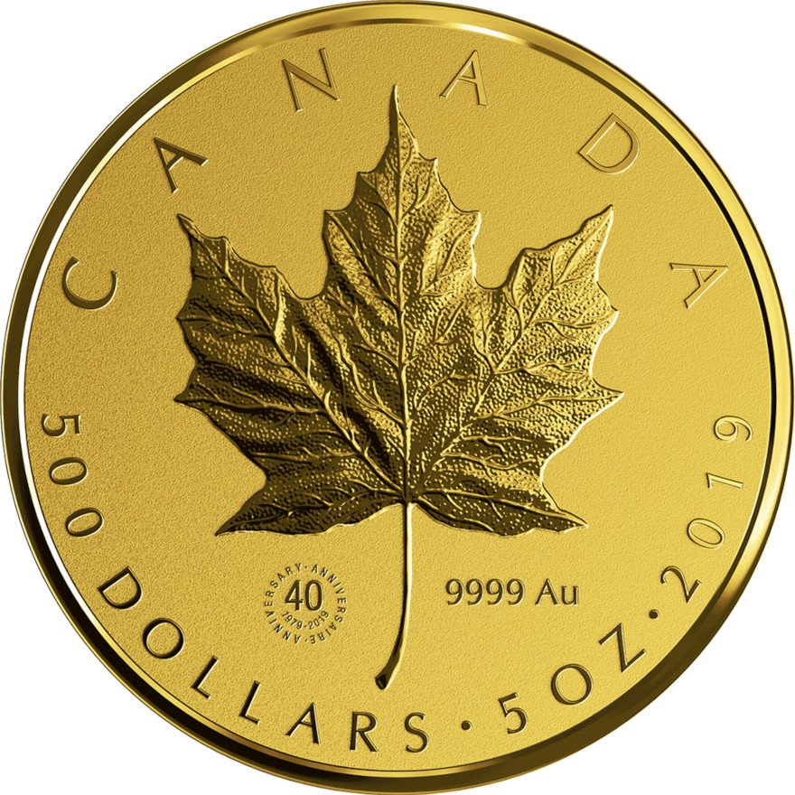 View 1: Gold Maple Leaf 5 oz RP - 2019