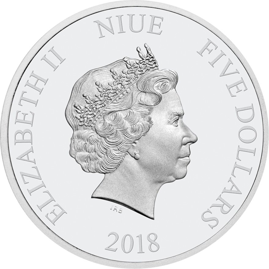 Back of the Silver Star Wars Death Star 2 oz Ultra High Relief