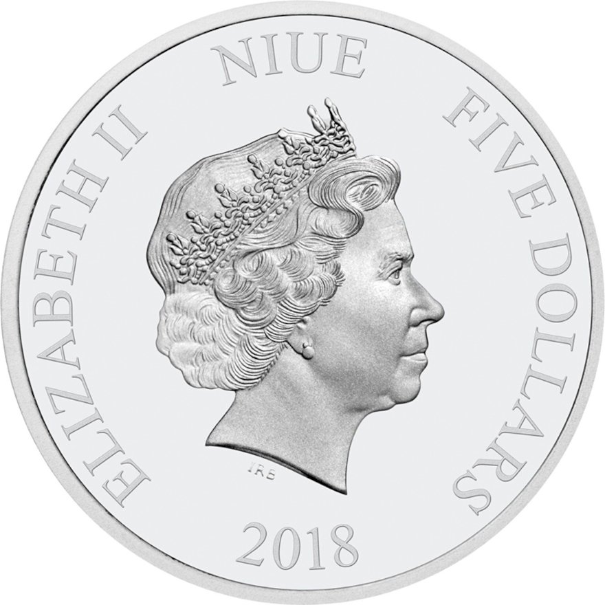 Back of the Silver Star Wars Yoda 2 oz Ultra High Relief 2018