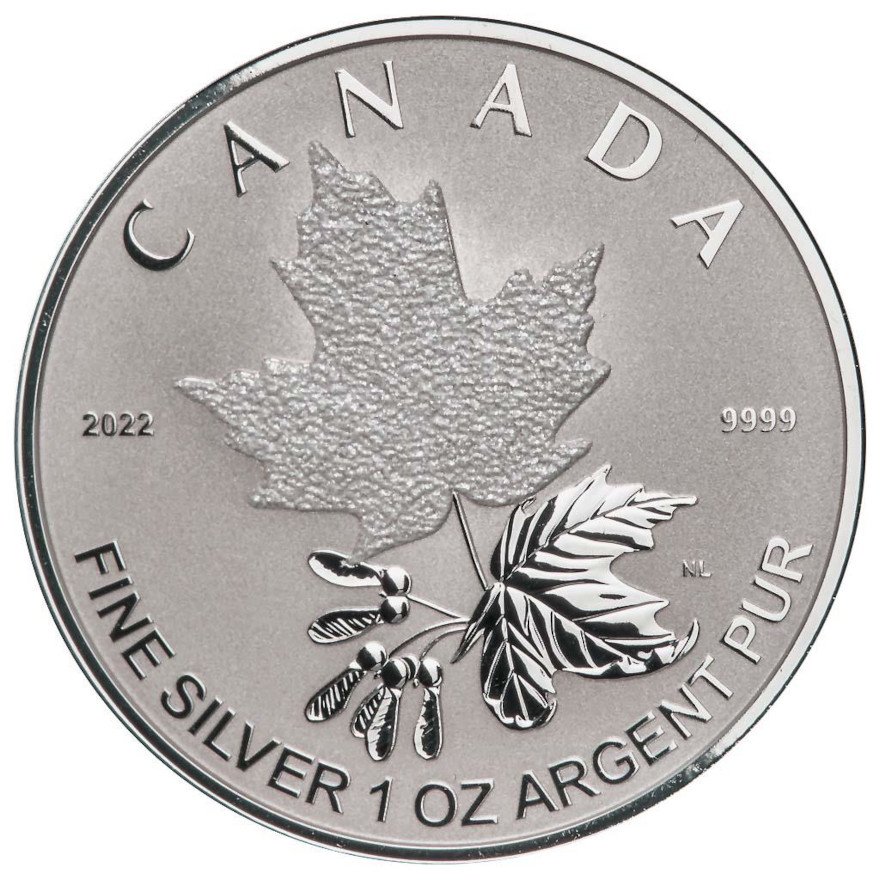 View 2: Silber Maple Leaf - 5 Coin Fractional Set - Reverse Proof 2022