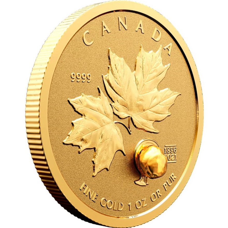 View 2: Gold Maple Leaf - 4 Coin Fractional Set - Reverse Proof 2021