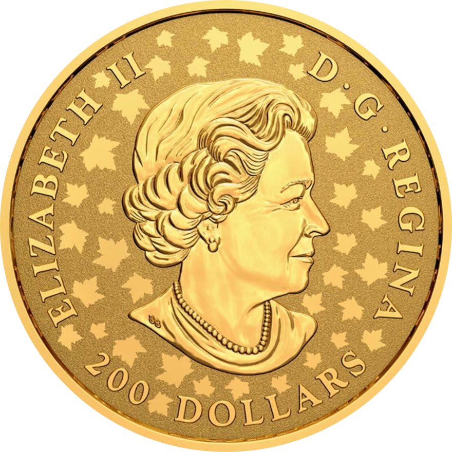 Back of the Gold Maple Leaf Celebration - 1 oz Piedfort RP - 2021