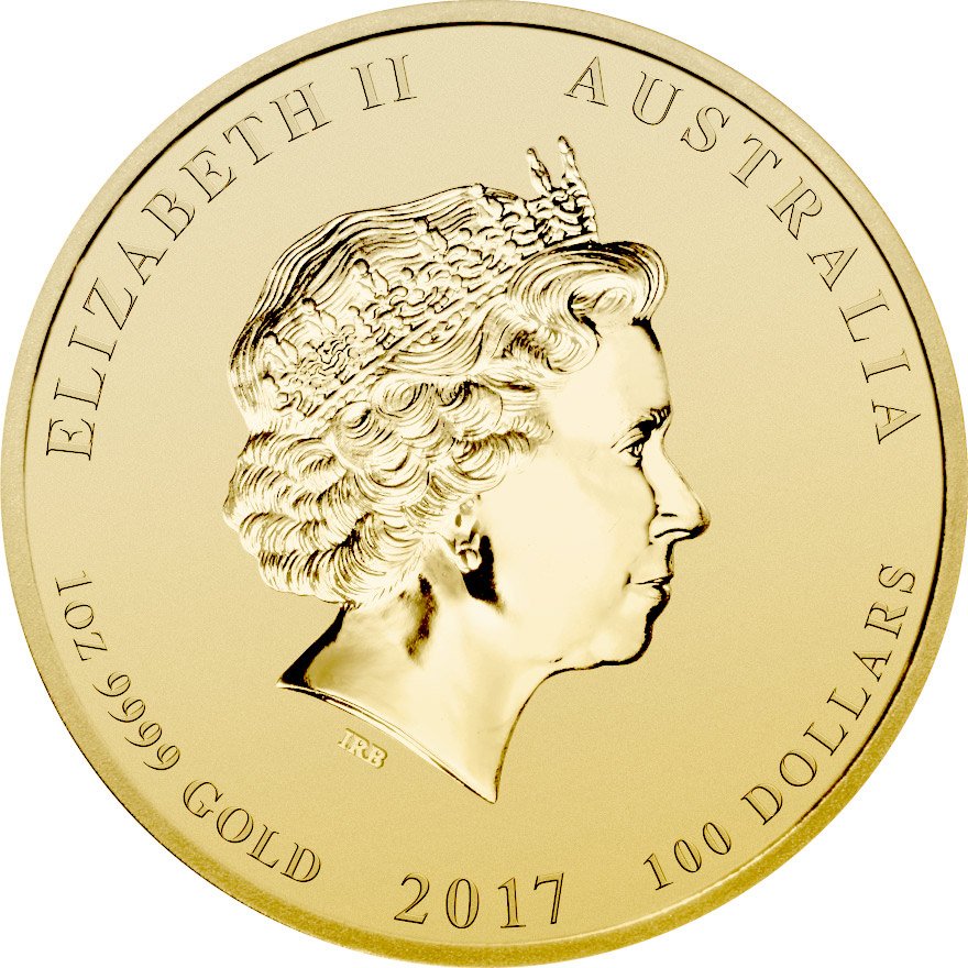 Back of the Gold Lunar II 1/1 - Rooster