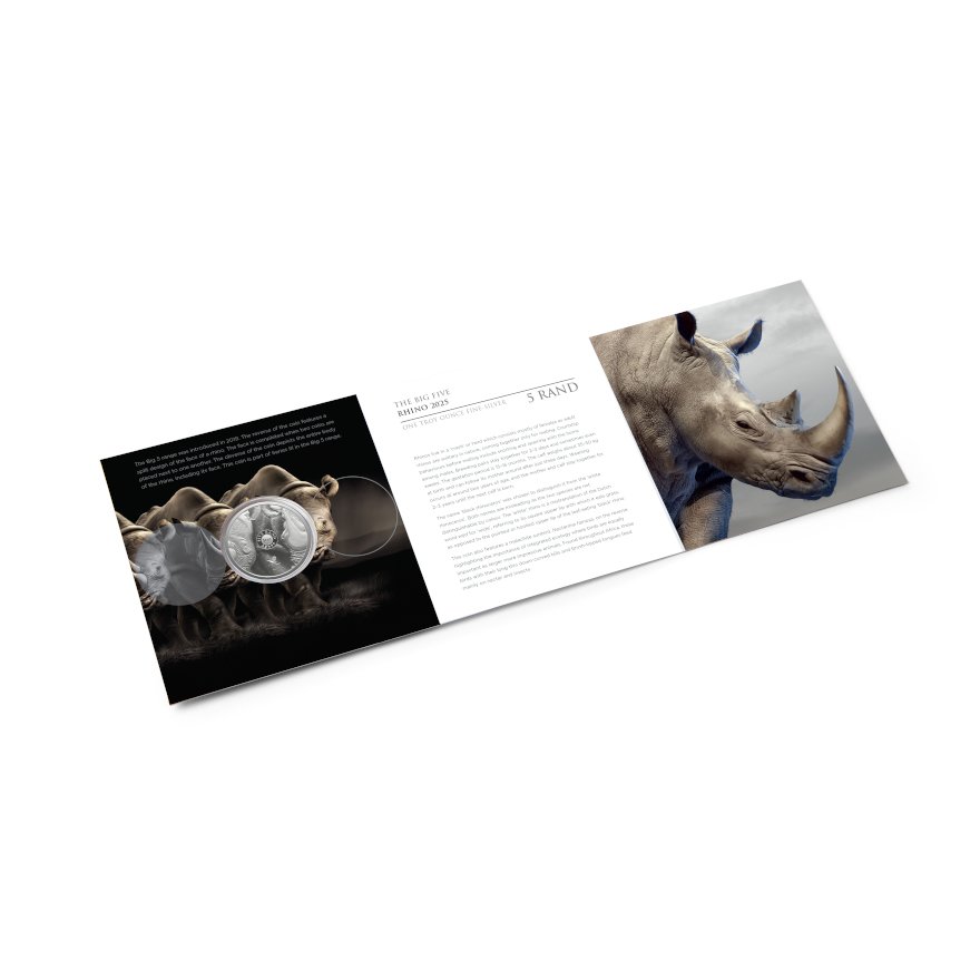Silver Rhino in open Blister - 2025