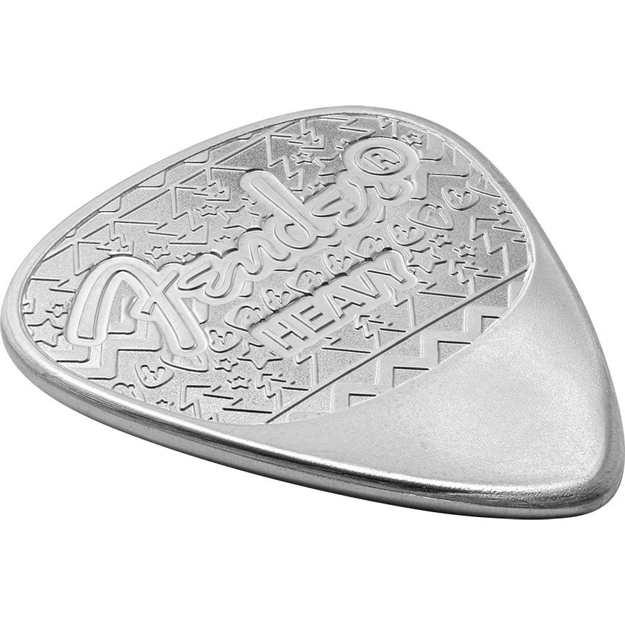 Side View of the Silver Fender Plectrum 10 g Christmas