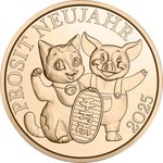 Bronze Glücksjeton "Die Katze" 2025