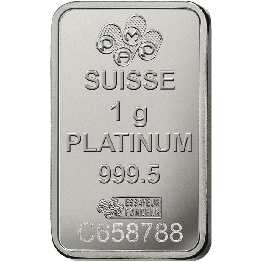 Platinbarren 1 g "Fortuna" - PAMP