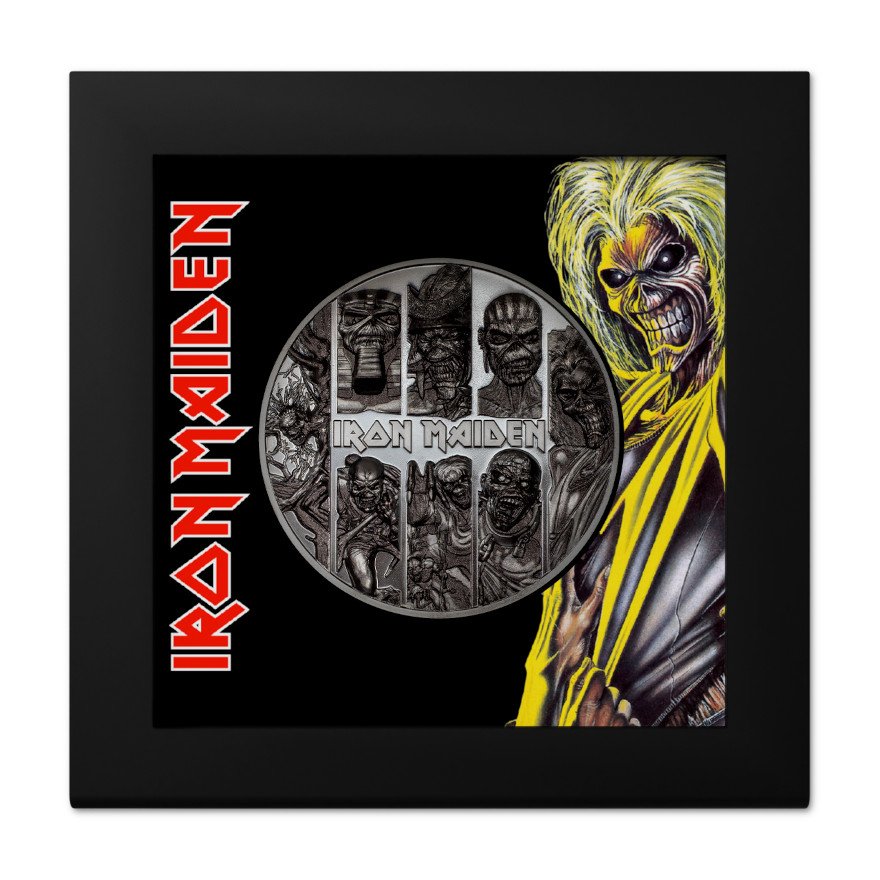 View 3: Silber Iron Maiden - Eddie 3 oz Black Proof - Ultra High Relief 2024