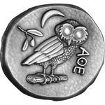 Silber Antik Athener Eule 1 oz