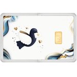 Goldbarren 0,5 g - philoro Geschenkkarte "Goldene Botschaft"