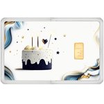 Goldbarren 0,5 g - philoro Geschenkkarte "Geburtstagszauber"