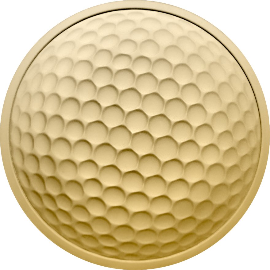 View 2: Gold One Golfer 1 oz PP - philoro