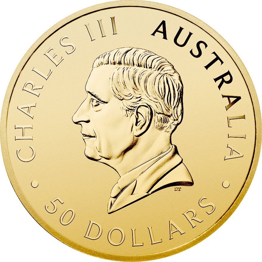 Back of the Gold Kangaroo 1/2 oz - 2026