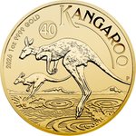 Front of the Gold Kangaroo 1 oz - 2026