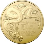 Gold Lunar Drache 1 oz - RAM 2024