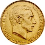 Front of Gold Denmark 20 Kroner
