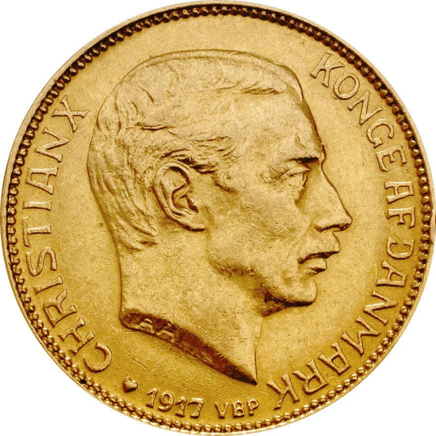Front of Gold Denmark 20 Kroner