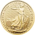 Front of the Gold Britannia 1/10 oz - 2026