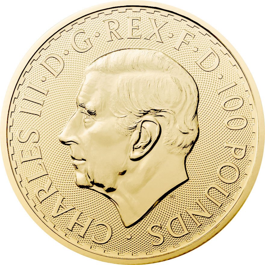Back of the Gold Britannia 1 oz - 2026