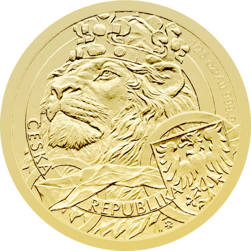 View 1: Gold Tschechischer Löwe 1/25 oz - 2025