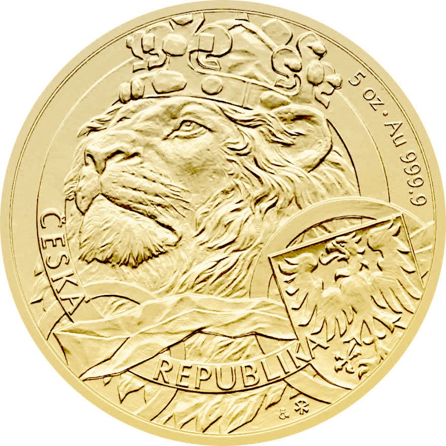 View 1: Gold Tschechischer Löwe 5 oz - 2025