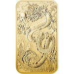 Gold Dragon Rectangle 1 oz - 2024