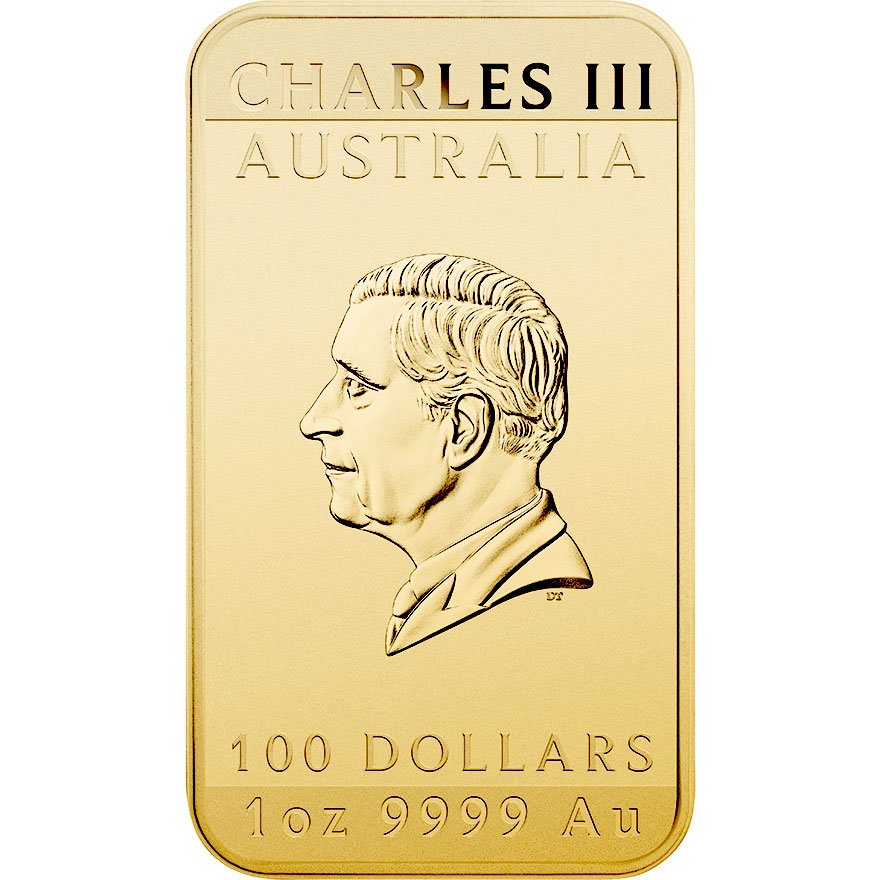 Back of the Gold Dragon Rectangle 1 oz - 2025
