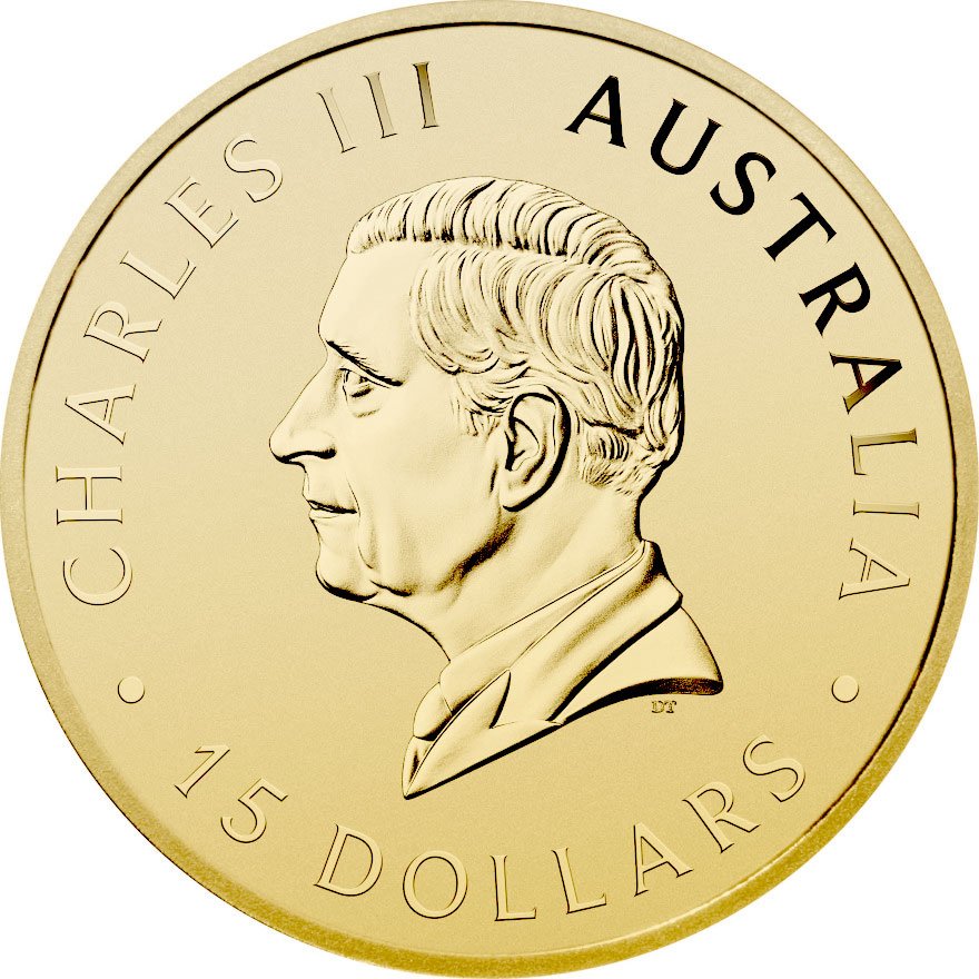 Back of the Gold Koala 1/10 oz - 2024