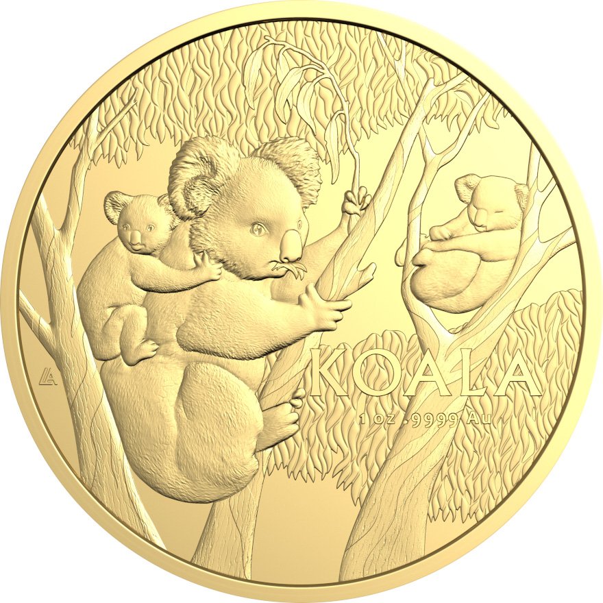 Front of Gold Koala 1 oz - RAM 2026
