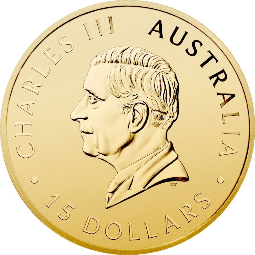 Back of Gold Kookaburra 1/10 oz - 2026