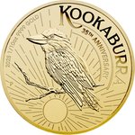 Front of the Gold Kookaburra 1/10 oz - 2025