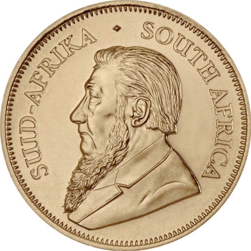 Front of the Gold Krugerrand 1 oz - 1967 (1st issue)