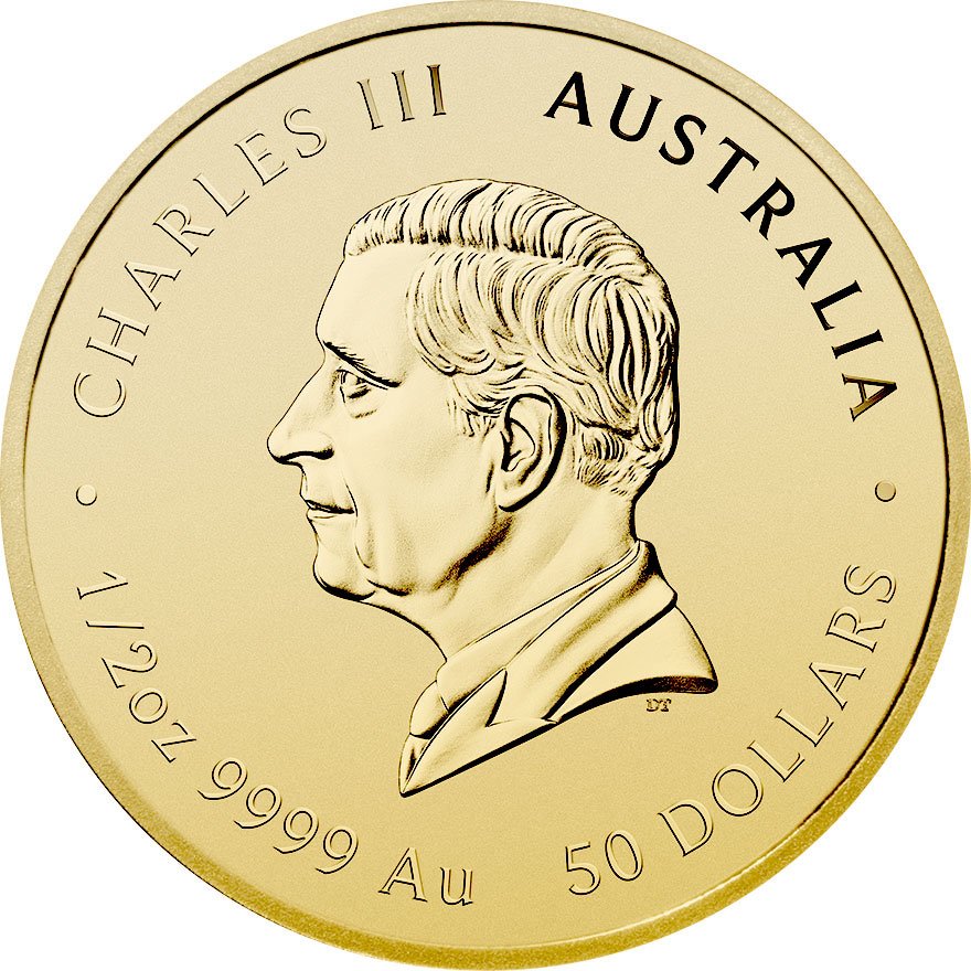 Back of the Gold Lunar III 1/2 oz - Horse 2026