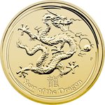 Front of the Gold Lunar l-ll 1 oz 