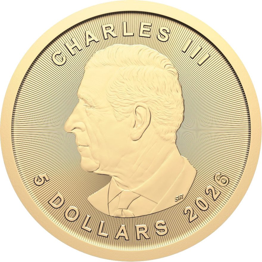 Back of Gold Maple Leaf 1/10 oz - 2026