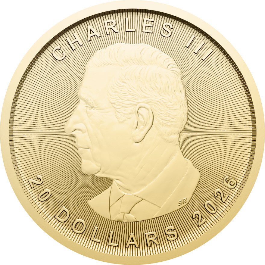 Back of Gold Maple Leaf 1/2 oz - 2026