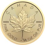 Gold Maple Leaf 1/4 oz - 2026 Front of Gold Maple Leaf 1/4 oz - 2026