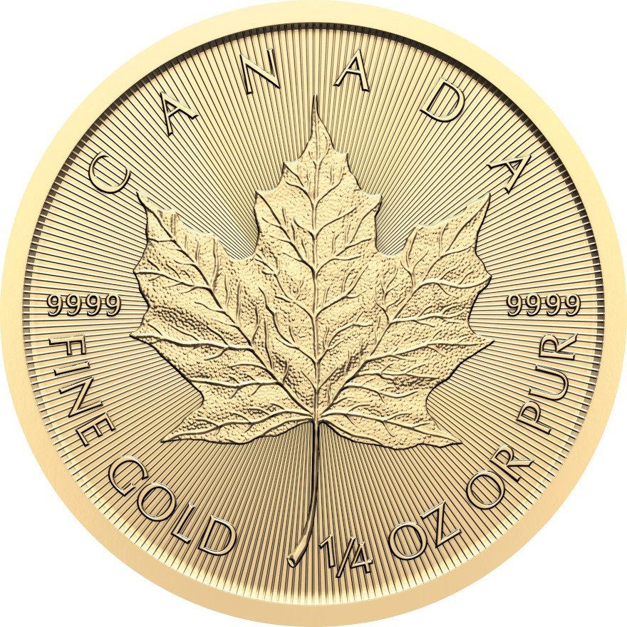 Front of Gold Maple Leaf 1/4 oz - 2026