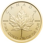 Front of Gold Maple Leaf 1/2 oz - 2026