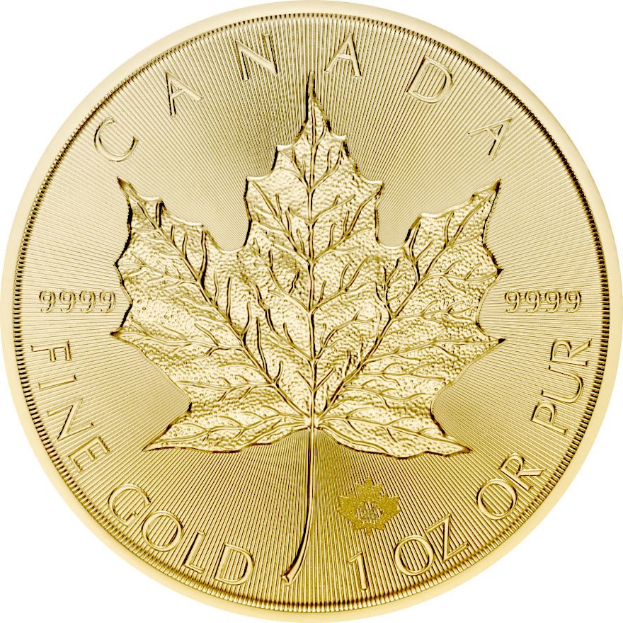 Front of the Gold Maple Leaf 1 oz - 2026