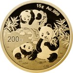 Gold China Panda 15 g - 2025