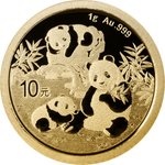 Gold China Panda 1 g - 2025