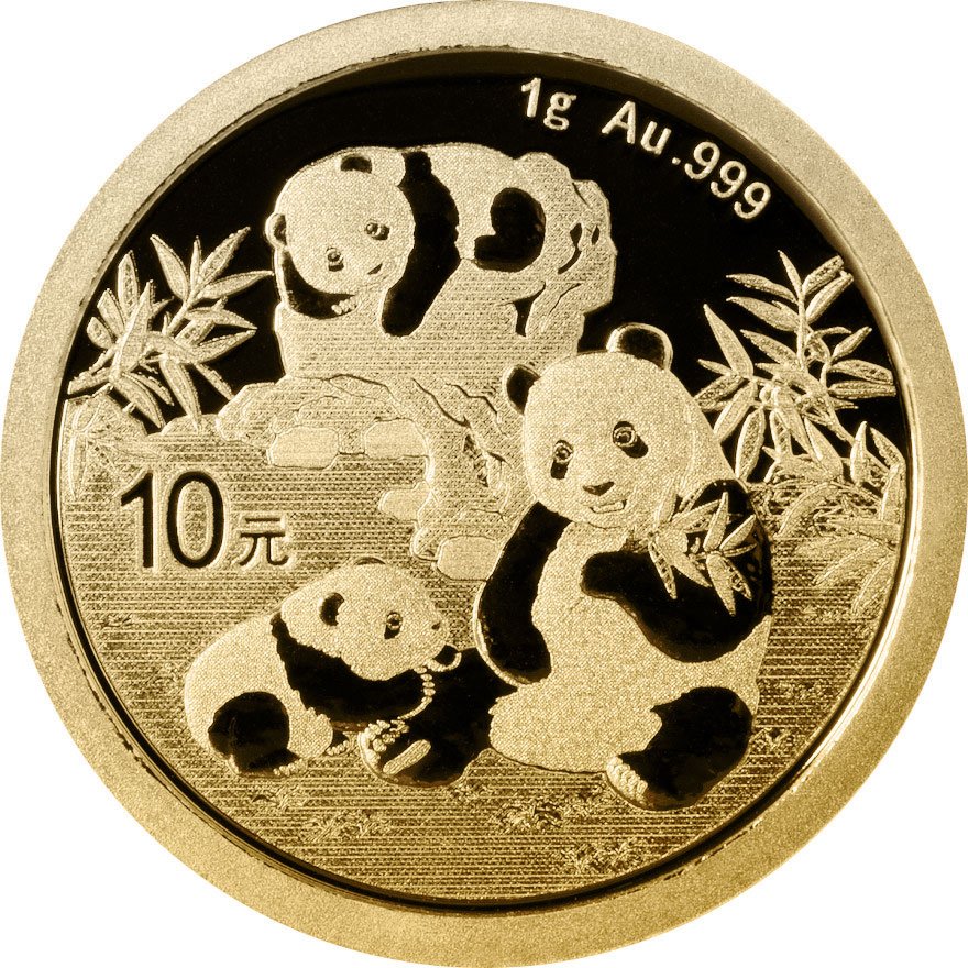 View 1: Gold China Panda 1 g - 2025