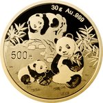 Gold China Panda 30 g - 2025