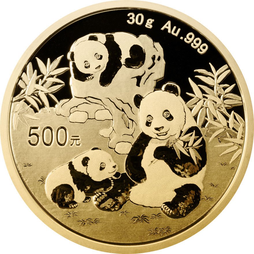 View 1: Gold China Panda 30 g - 2025