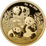 Gold China Panda 3 g - 2025