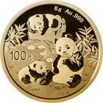 Gold China Panda 8 g - 2025