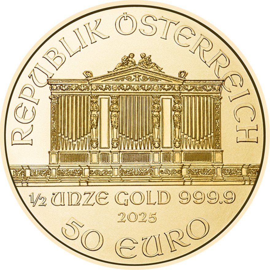 View 2: Gold Philharmoniker 1/2 oz - 2025