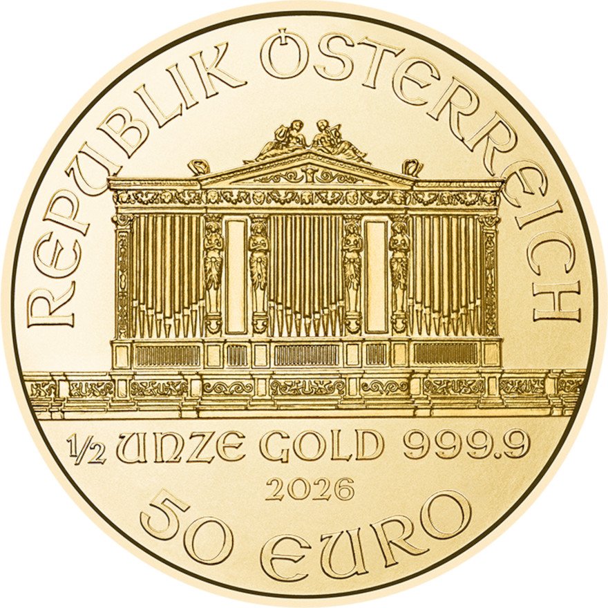 Back of the Gold Philharmonic 1/2 oz - 2026